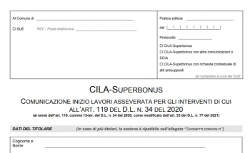 CILA Superbonus 110%: Cos' e quali sono le differenze con la CILA